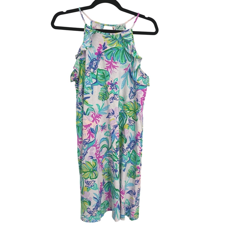 Lilly Pulitzer Dress Women S Billie Ruffle Mermaid in the Shade Resort Vacation